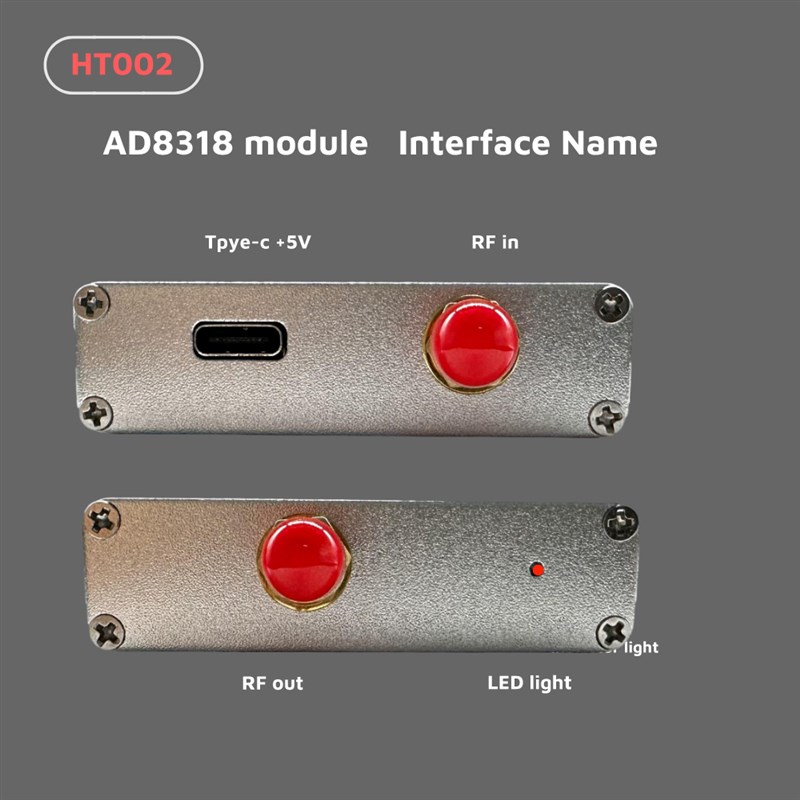 HT002 AD8318模块 射频u 功率计 对数检波器 功率检测1MHz-8000MH