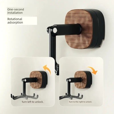 婴喻吸盘旋转2025新款厨房旋转挂钩无痕免打孔吸盘厨房收纳置物架