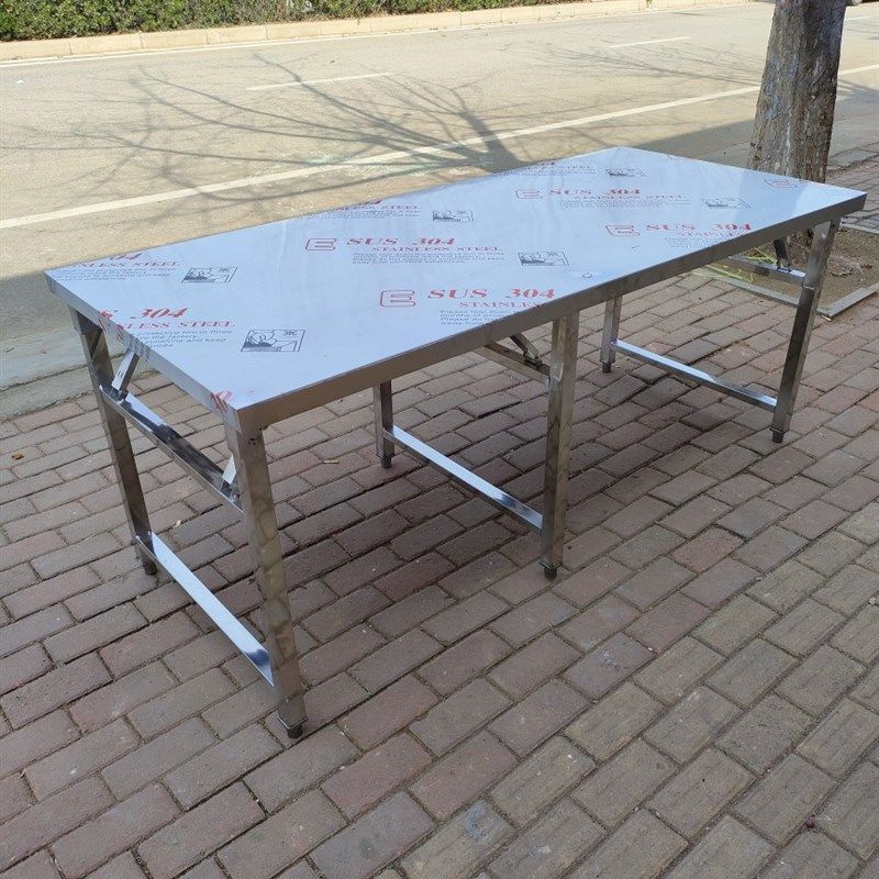 定做不锈钢折叠桌操作台餐桌工作台摆摊桌子,金属材料及制品,圆钢,淘宝优惠券,粉丝福利购,淘宝优惠卷
