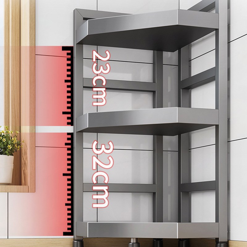 德国不锈钢厨房置物架调料架v台面放调味瓶品三角转角多功能收纳