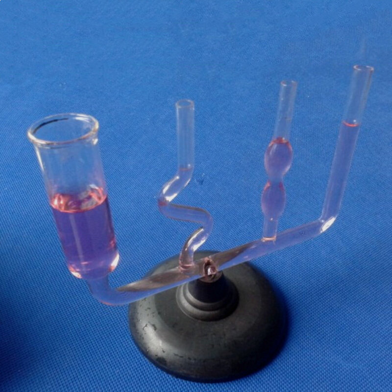 连通器 物理力学液体压强实验器材 玻璃连通器带底座 科学探究