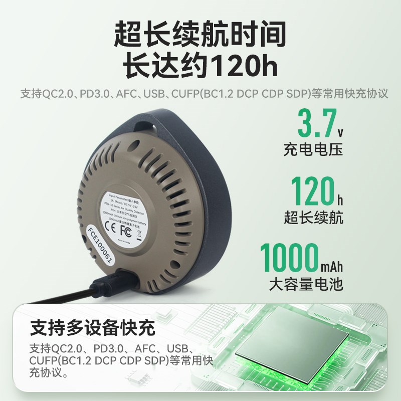 测小菲户外一氧化碳检测仪二氧化碳报H警器二合一帐篷车内煤烟警