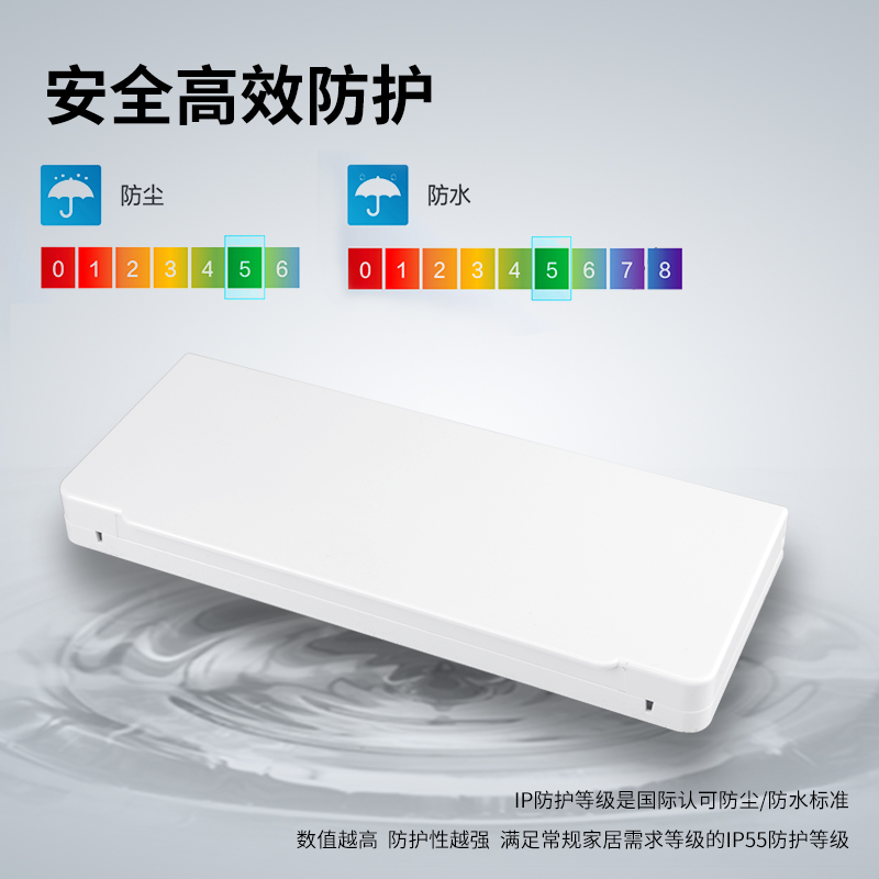 三位86型开关防水盒超薄型浴霸开关防J水罩粘贴插座防水盒防水罩
