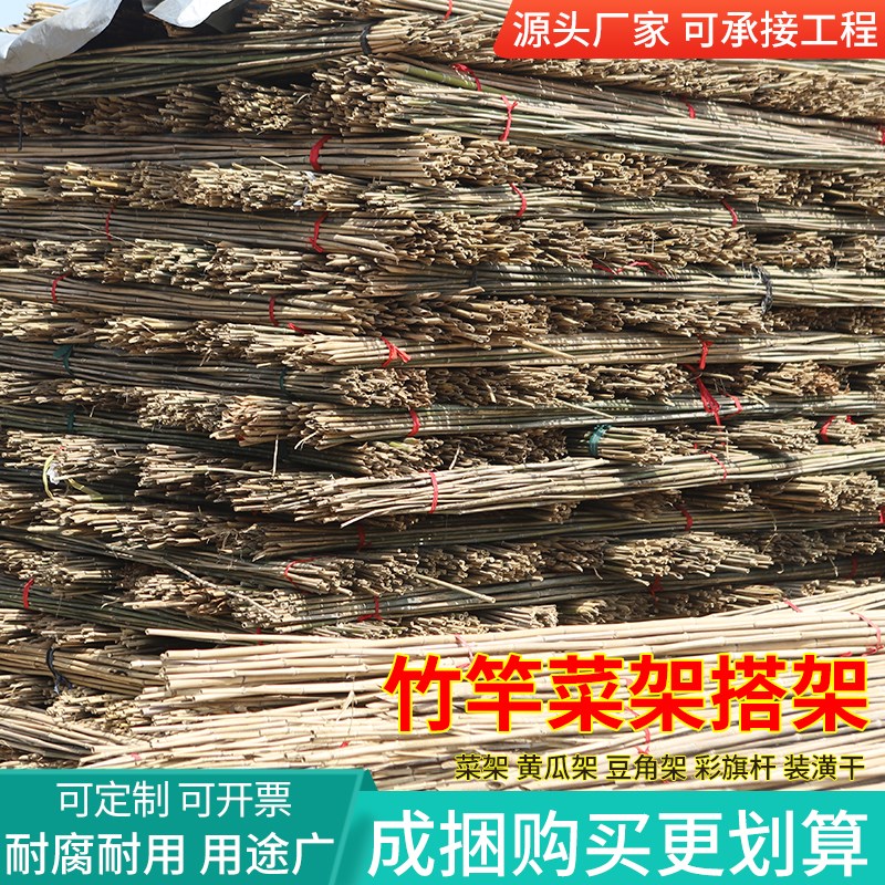 竹竿菜园搭架户外竹杆架种菜彩旗杆豆角架黄瓜架菜架小竹子细竹竿