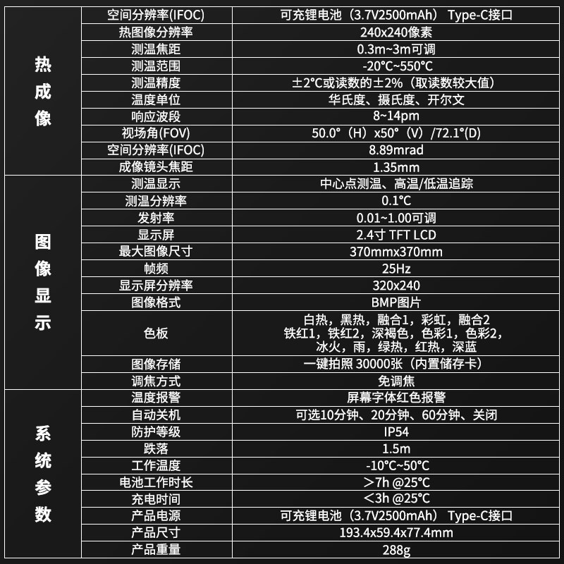 Mastfufyi红外线热成像测温仪热像仪高清工业维修管道测漏水地暖