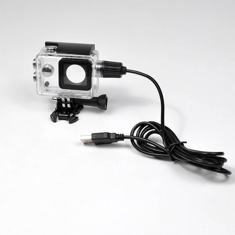 sj运动摄像机潜水外壳摩托车行车记录仪边充边录防水壳