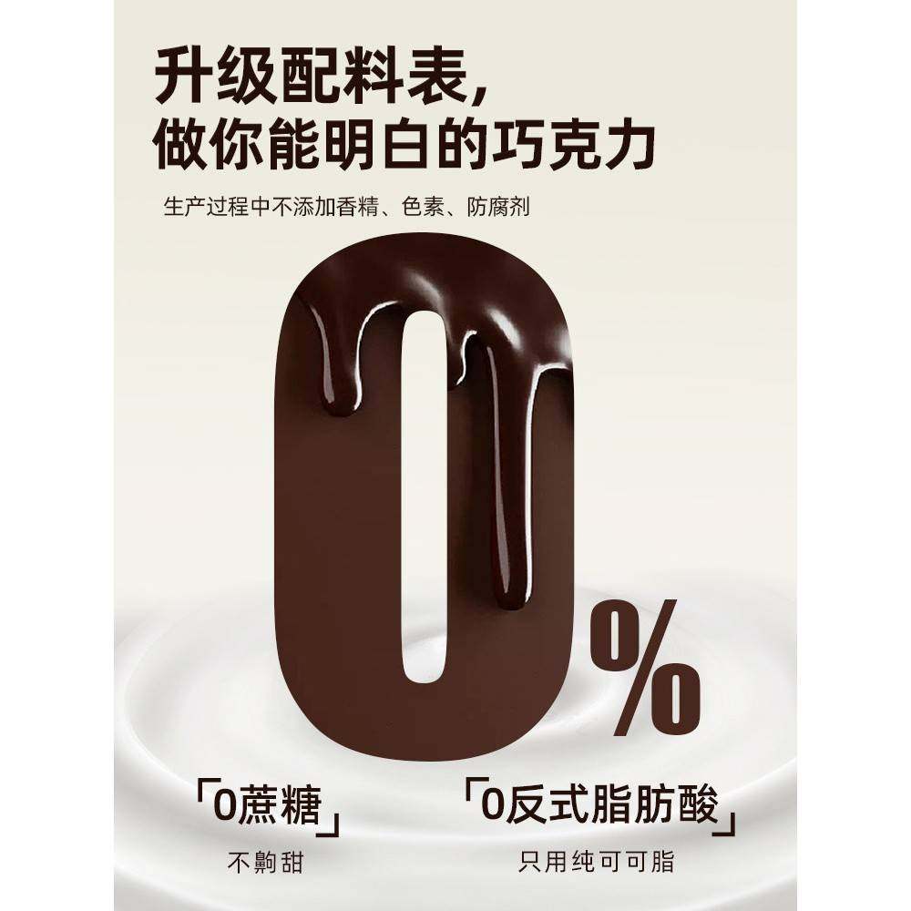 七小七无蔗糖牛奶巧克力进口纯可可脂宝宝儿童无添加健康零食