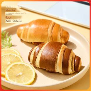 Nobed爆明破三治牛角包包面网红早a餐蛋糕下午茶休闲点心URJ点心