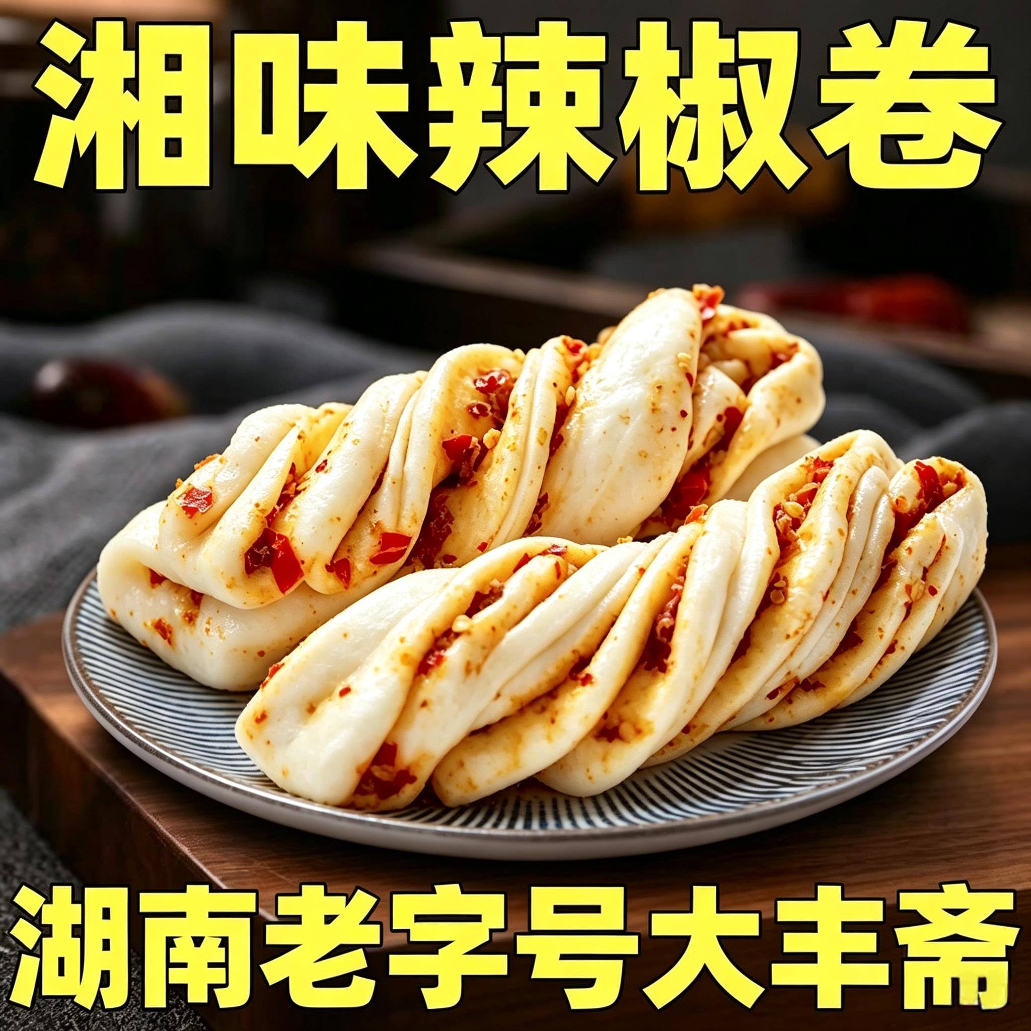 大丰斋手工香辣花卷早餐半成品加热即食老面馒头微波炉速食烤馒头