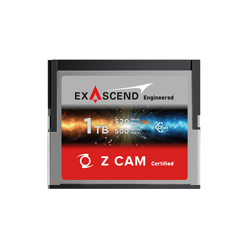 至誉科技Z CAM认证CFast2.0高速存储卡VPG130 4K-6K视频录制