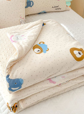 新款凉感丝冰豆豆夏凉被冰淇淋西瓜被3D按摩空调被针织棉夏被