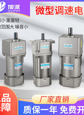 旭派调速电机6W25W60W90W120W180W300W400W交流减速电机马达220V