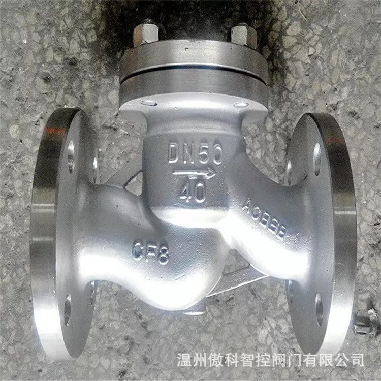 H41W-16P DN15止回阀 304不锈钢 卧式升降式单向阀 316中型逆止阀