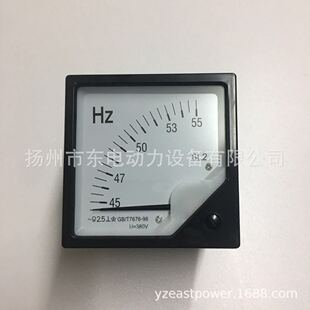 6L2型频率表 55Hz 发电机赫兹表380V 三相频率表45 柴油发电机组
