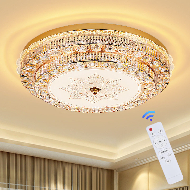 新款卧室灯LED吸顶灯圆形客厅水晶灯餐厅灯走廊灯主卧室婚房灯具