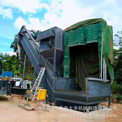 海南集装箱粉煤灰拆箱卸车机铁运集装箱卸灰机水泥熟料卸车机