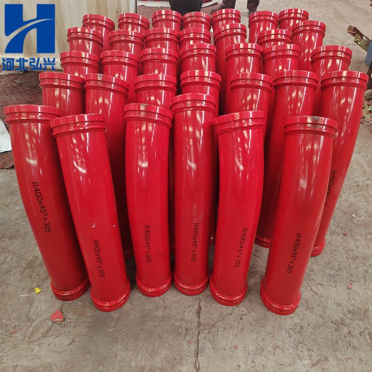 R400*45+305铸钢泵车加直段爬坡加长弯管