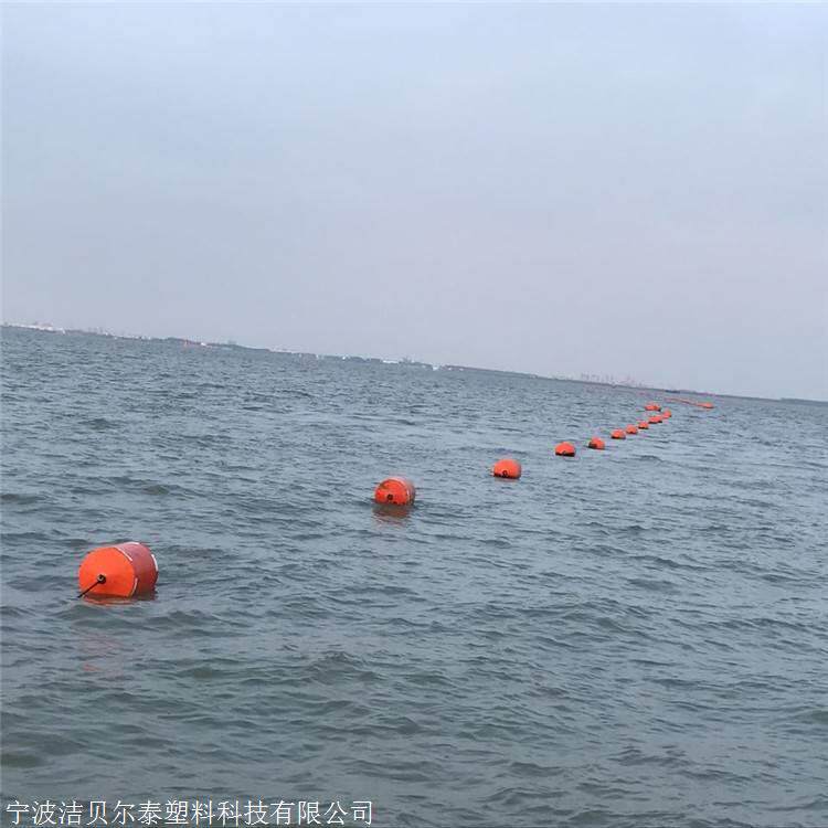 自然保护区水面界筒 水库禁航浮筒 喷警示标语水上隔离浮漂