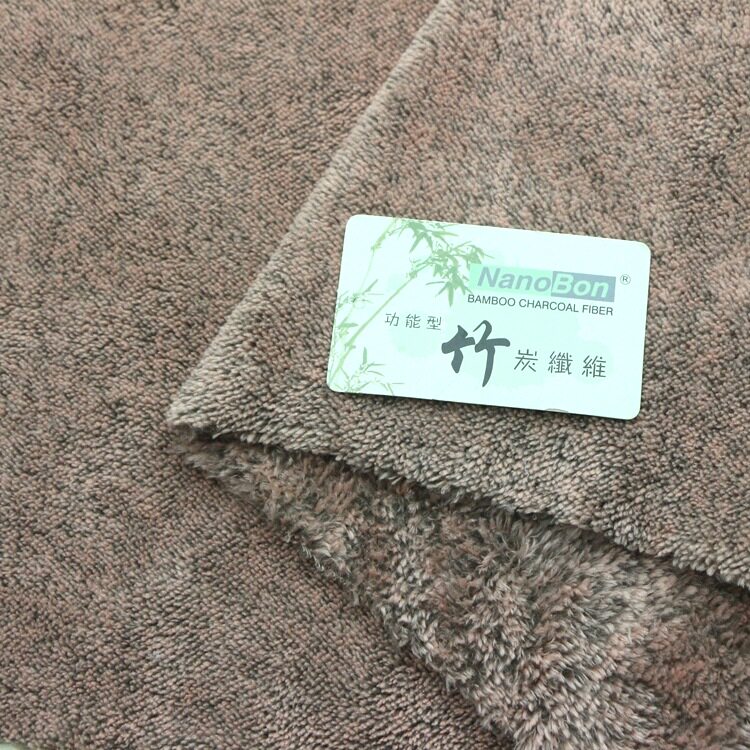 竹炭纤维双面珊瑚绒法兰绒抗菌防臭竹炭纤维法兰绒布服装家纺面料