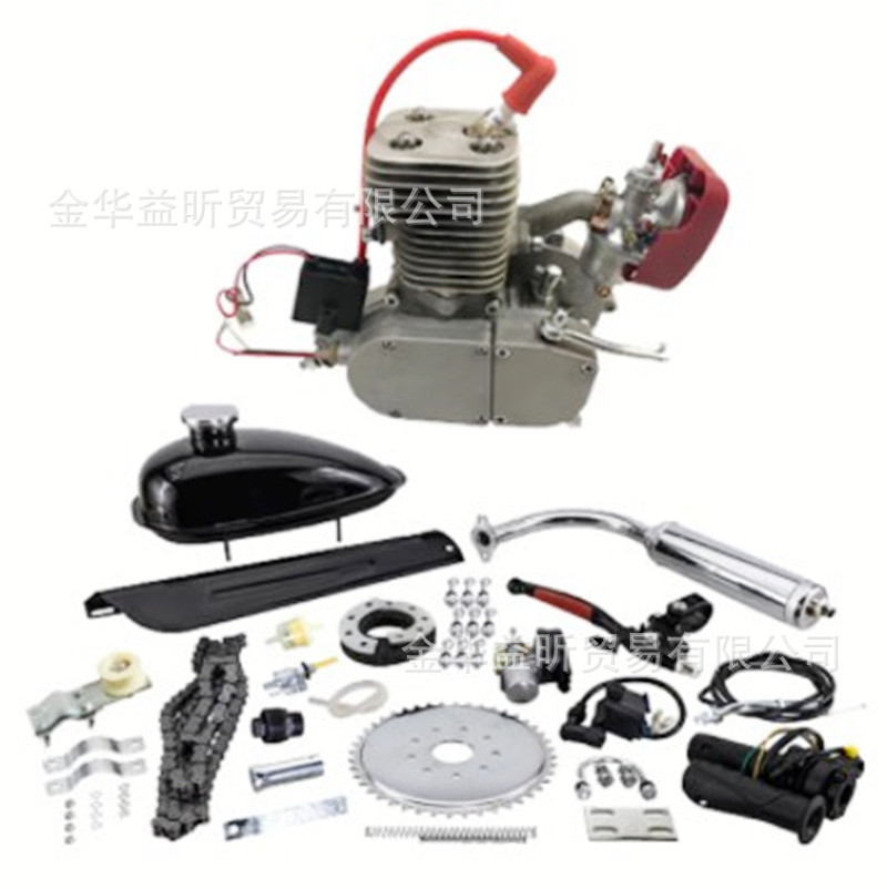 新款摩托车助力2冲程100CC自行车发动机汽油机YD100引擎连体款