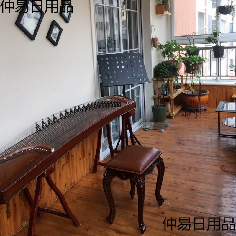 谋生古筝钢琴凳单人欧式梳妆台凳子美式化妆椅中式古典家用小方凳