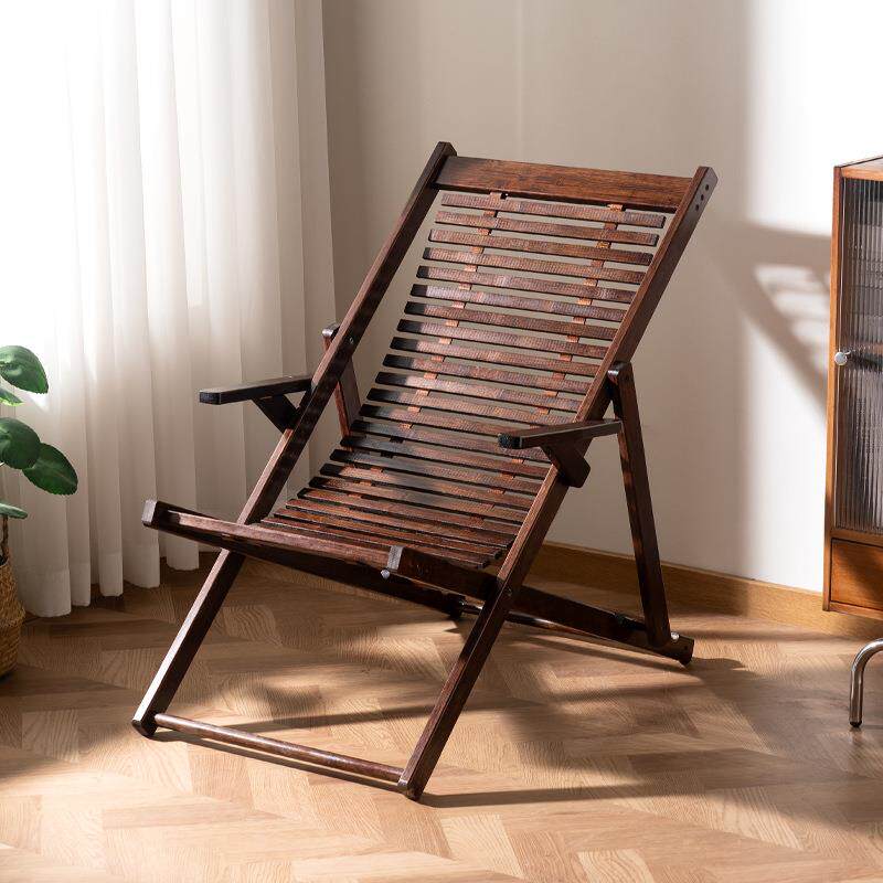 免安装躺椅折叠午休可坐可躺靠竹睡椅子结实耐用老人专用懒人阳台