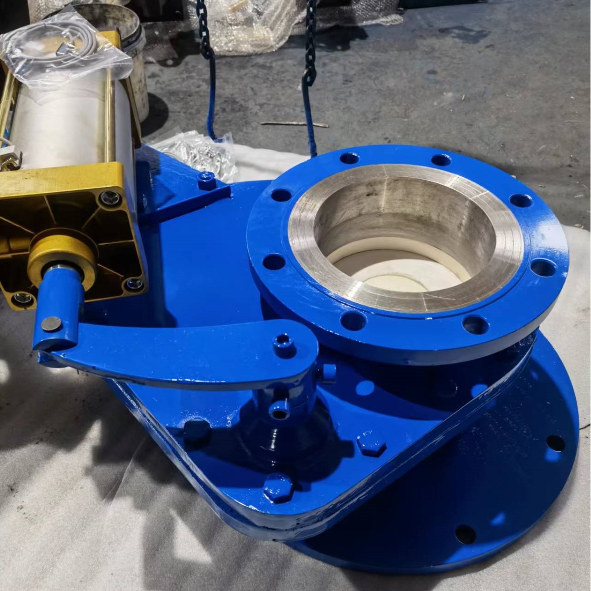 BZ644TC-16C气动陶瓷摆动阀 摆动式陶瓷出料阀 耐磨陶瓷出料阀