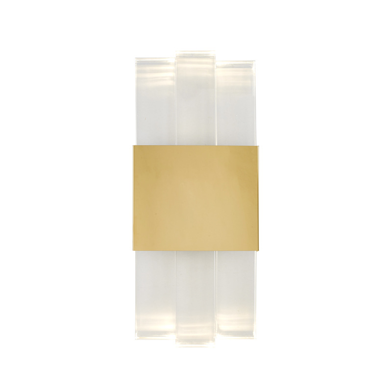 纯铜后现代简约创意过道书房设计师样板房酒店客厅卧室大水晶壁灯