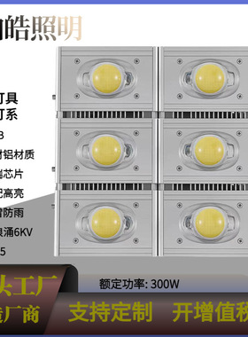 led球场投光灯户外防水工地塔吊照明 500W800W 高杆广告泛光射灯