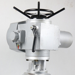 100 法兰籿胶铝合金GJ941X 150 6L手轮电动管夹阀DN50