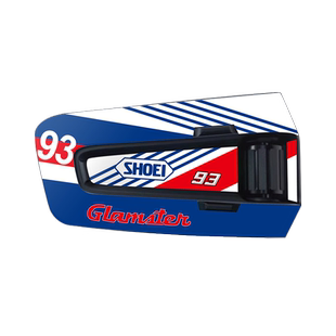 适用二代/一代卡多CARDO EDGE蓝牙耳机装饰保护外壳拉花防水贴纸