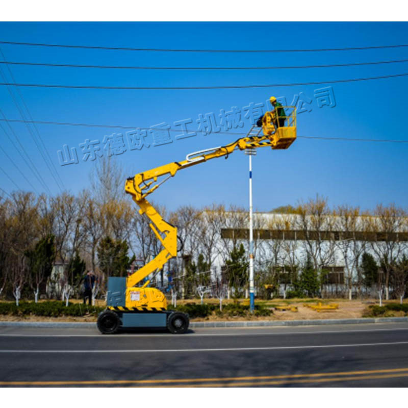 全自动曲臂式升降机高空升降工作平台360度可旋转液压平台车