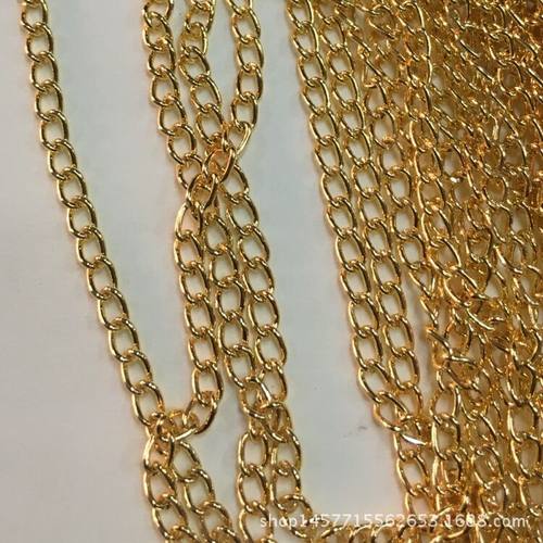 0.6加密链链条 扭链 金属 100米每把diy饰品配件2*3