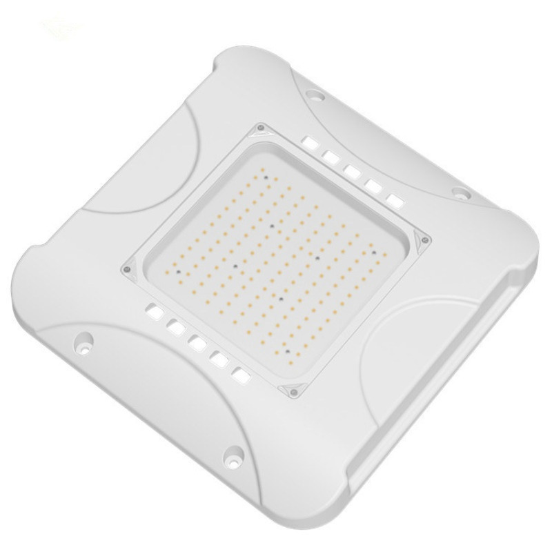 240W油站灯LED吸顶加油站照明灯压铸吊装灯方形薄款100-277V