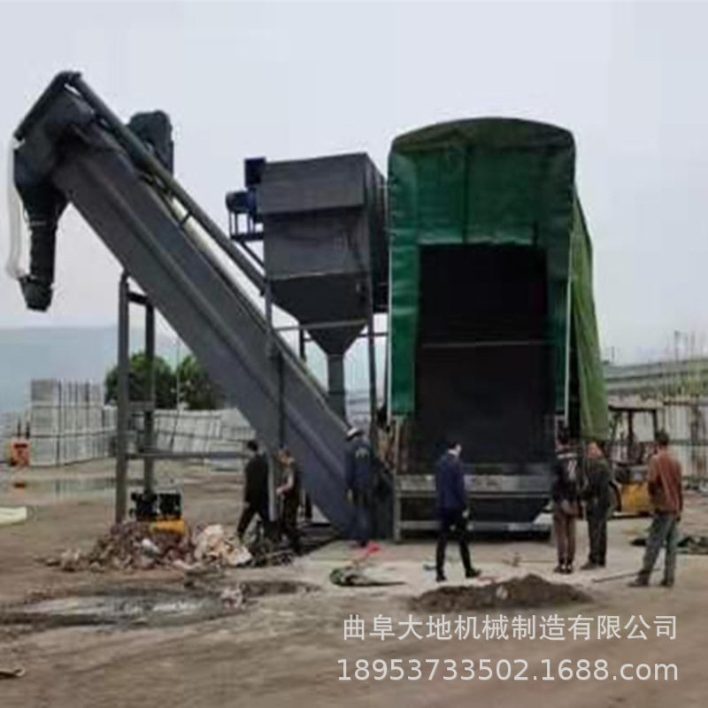 湖北150吨粉煤灰卸车机 港口集装箱无尘卸灰装车机 移动式卸车机