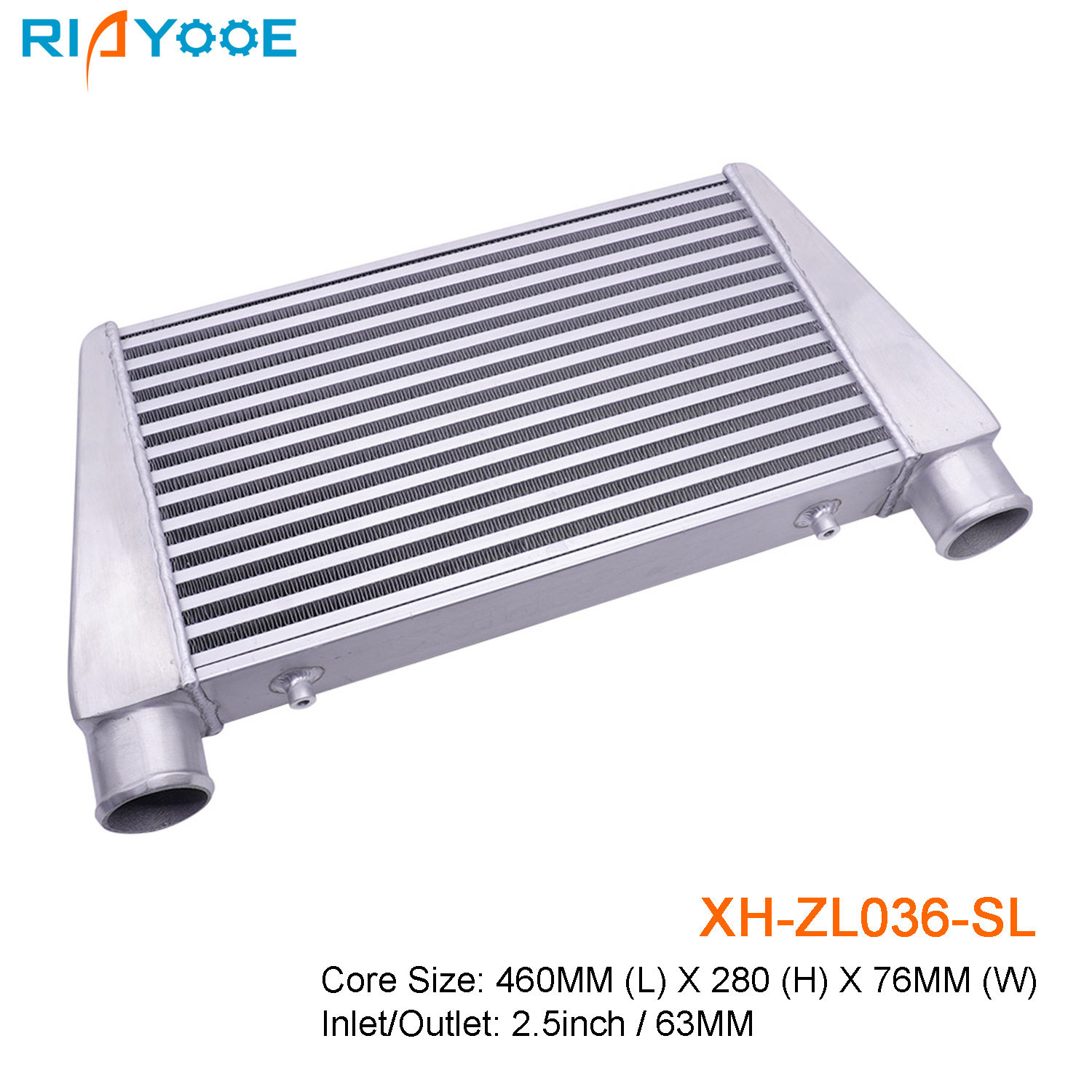 汽车中冷器通用460x280x76MM-65MM涡轮增压散热器进气改装管式
