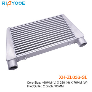 管式 汽车中冷器通用460x280x76MM 65MM涡轮增压散热器进气改装