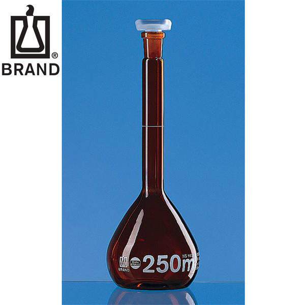 BRAND/普兰德BLAUBRAND棕色Boro3.3玻璃容量瓶A级PP瓶塞DE-M标志图片