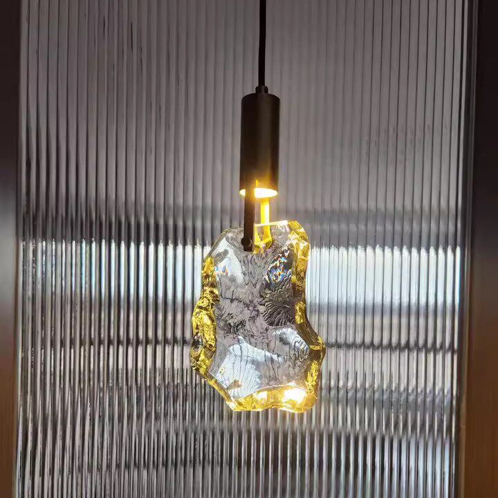 轻奢水晶小吊灯后现代客厅背景卧室床头极简简约法式艺术长线吊灯