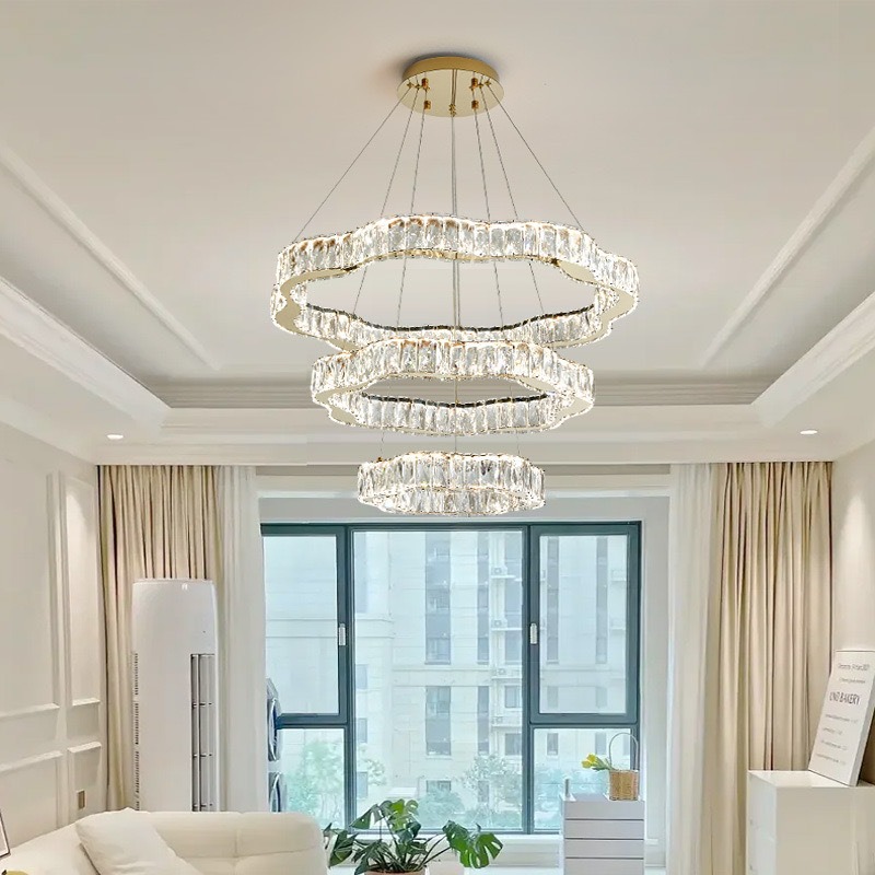客厅灯led吸顶灯轻奢水晶灯2023年新款简奢灯具简约现代卧室主灯