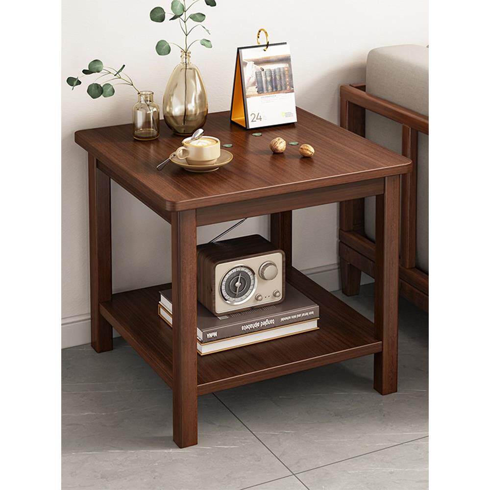 老式实木小方桌四方客厅家用迷你小茶几小桌子边柜沙发边几正方形