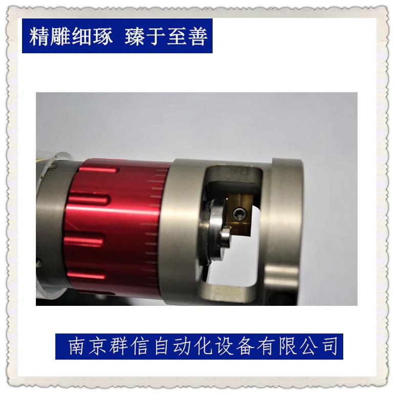 南京群信小管径不锈钢管1寸平口机电子管路气体管道平口切割机