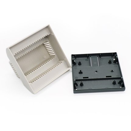 工控机壳体AK80009 ABS阻燃接线盒108*112*75MM仪表仪器塑料外壳