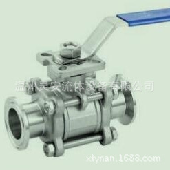 手动3PC卫生级快装 球阀 3ADINISO304不锈钢球阀 快装 手动三片式