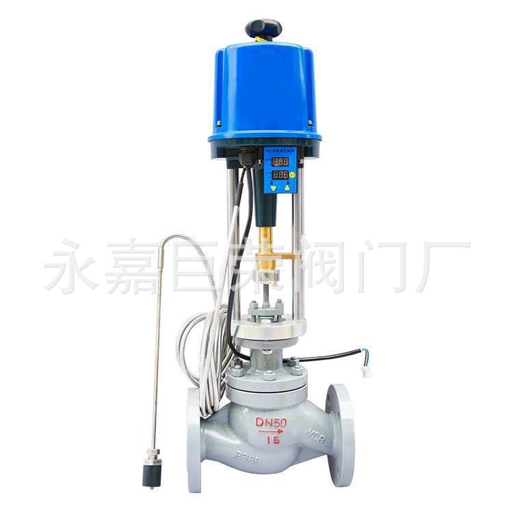 南高阀门销售 ZZWPE型自力式电动温控调节阀法兰硬密封