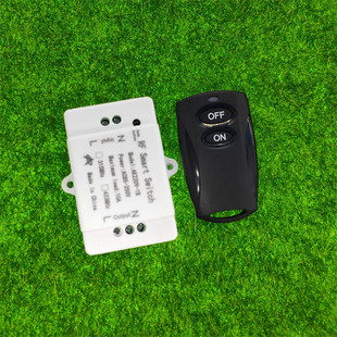 小黑ONFF两键遥控宽电压AC110v220V一单路通断灯具电源控制器开关