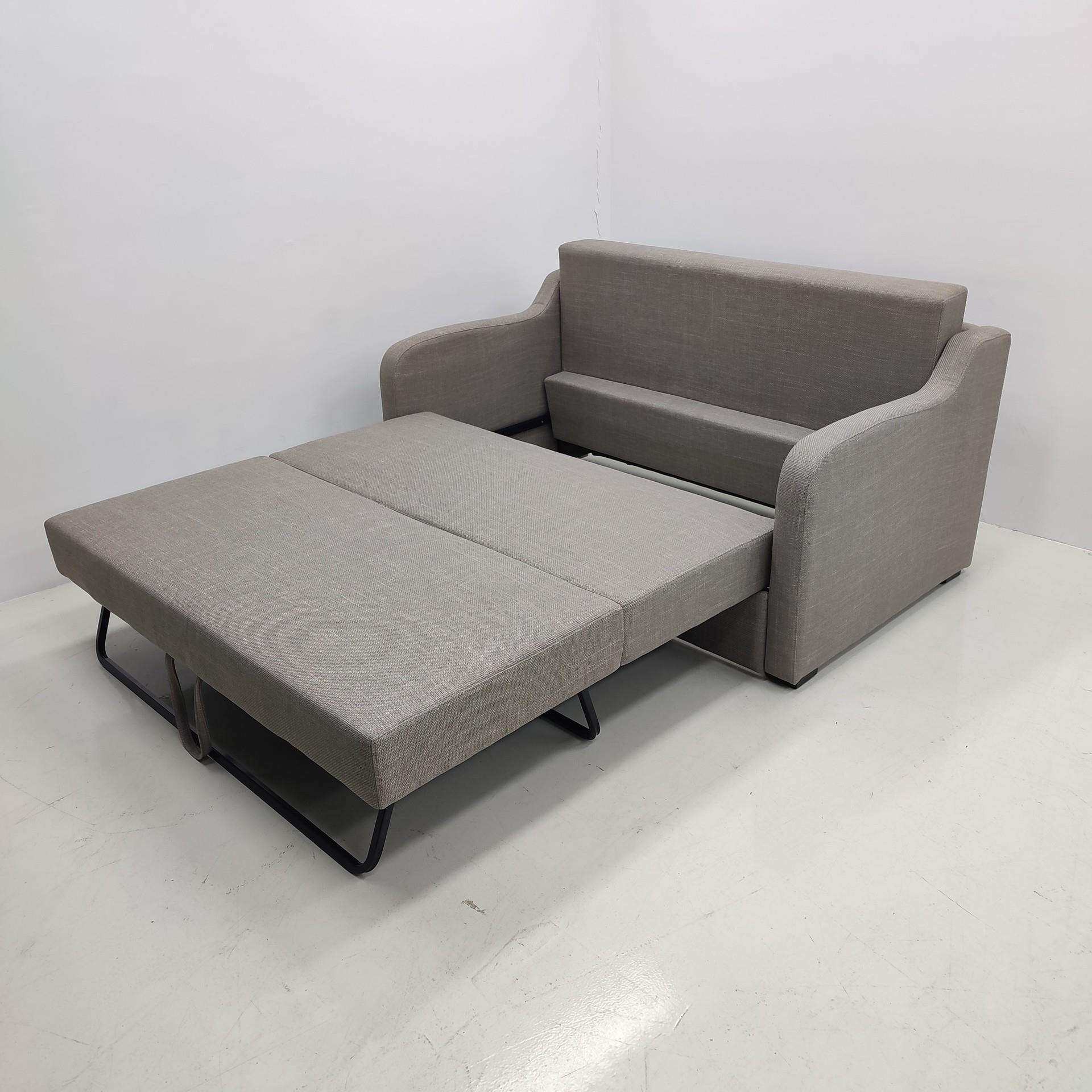 多功能实木沙发床两用抽拉收缩式小户型折叠布艺款沙发床两用