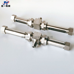 不锈钢三通玻璃管式液位计 三通玻璃管油位计 三通玻璃管水位计