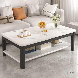 钢化玻璃茶几家用客厅2025新款阳台小茶桌小户型轻奢高级感小桌子