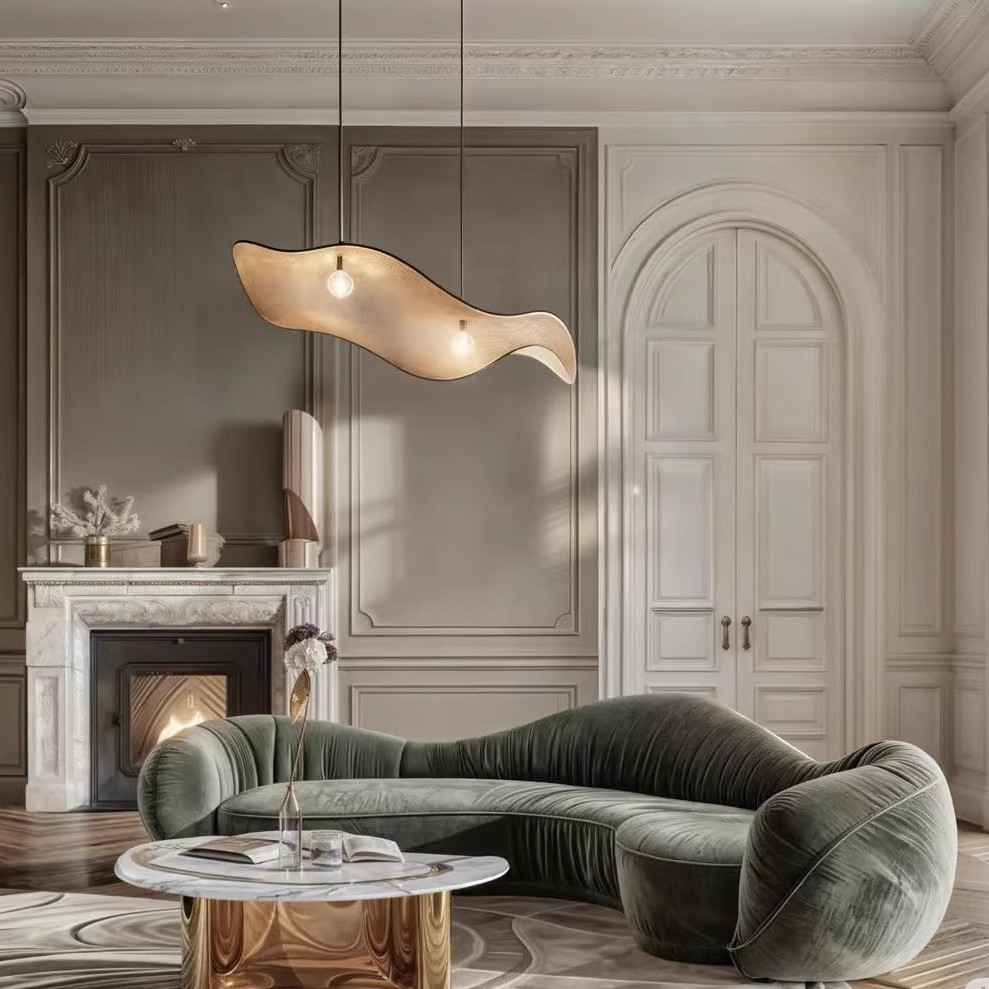 办公酒店洽谈售楼部沙发工作室设计师北欧轻奢意式不锈钢褶皱沙发